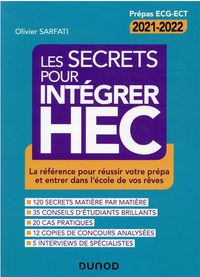Produktbild: Les secrets pour integrer hec 4e