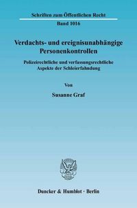 Produktbild: Verdachts- und ereignisunabh&auml;ngige Personenkontrollen.
