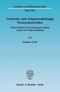 Produktbild: Verdachts- und ereignisunabh&auml;ngige Personenkontrollen.