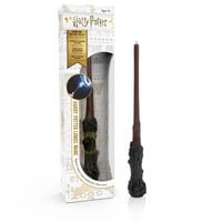 Produktbild Harry Potter - Zauberstab mit LED-Lumos-Spitze, Handbemalt aus Harz, Inklusive App für Lichtzauber & Duelle, ca. 18 cm, batteriebetrieben