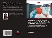 Produktbild: Criblage antimicrobien des extraits de feuilles de Jatropha gossypifolia