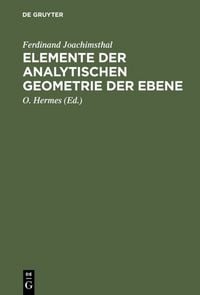 Produktbild: Elemente der analytischen Geometrie der Ebene
