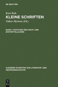 Produktbild: Dichtung des Hoch- und Sp&auml;tmittelalters