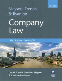 Produktbild: French, D: Mayson, French & Ryan on Company Law