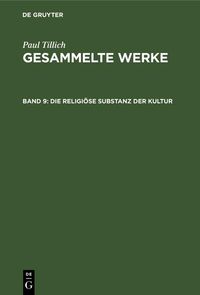 Produktbild: Die religi&ouml;se Substanz der Kultur