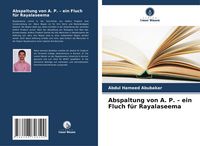 Produktbild: Abspaltung von A. P. - ein Fluch f&uuml;r Rayalaseema