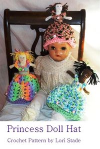 Produktbild: Toddler's Princess Doll Hat Crochet Pattern