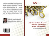 Produktbild: Pr&eacute;f&eacute;rences de la Banque centrale sym&eacute;triques versus asym&eacute;triques