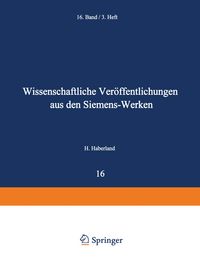 Produktbild: Wissenschaftliche Ver&ouml;ffentlichungen aus den Siemens-Werken