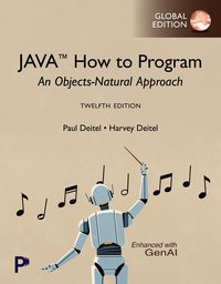 Produktbild: Java How to Program: An Objects-Natural Approach, Global Edition