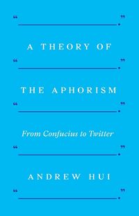 Produktbild: A Theory of the Aphorism