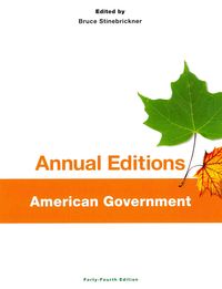 Produktbild: Annual Editions: American Government, 44/E