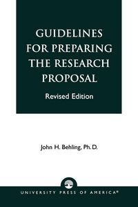 Produktbild: Guidelines for Preparing the Research Proposal