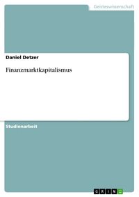 Produktbild: Finanzmarktkapitalismus