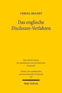 Produktbild: Das englische Disclosure-Verfahren