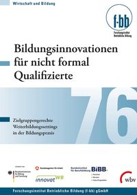Produktbild: Bildungsinnovationen f&uuml;r nicht formal Qualifizierte