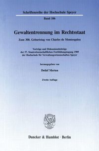 Produktbild: Gewaltentrennung im Rechtsstaat.