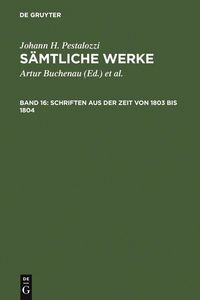 Produktbild: Schriften aus der Zeit von 1803 bis 1804