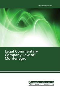 Produktbild: Legal Commentary Company Law of Montenegro