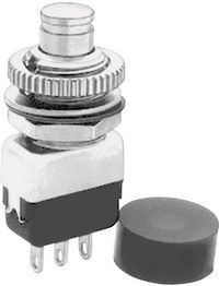 Produktbild: APEM 104350003 104350003 Drucktaster 220 V/AC 2A 1 x Ein/(Aus) tastend 1St.