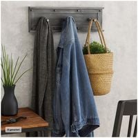 Produktbild: HTI-Living Garderobenleiste Industriestyle Kleiderhaken Garderobenleiste Industriestyle Kleiderhaken