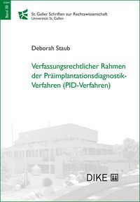 Produktbild: Verfassungsrechtlicher Rahmen der Pr&auml;implantationsdiagnostik-Verfahren (PID-Verfahren)