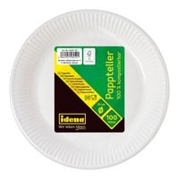 Produktbild: Idena Pappteller wei&szlig; &Oslash;23cm 100 St&uuml;ck