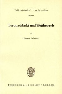 Produktbild: Europa-Markt und Wettbewerb.