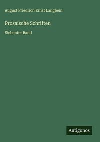Produktbild: Prosaische Schriften