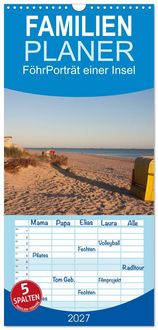 Produktbild: Familienplaner 2027 - F&ouml;hr 2027. Portr&auml;t einer Insel mit 5 Spalten (Wandkalender, 21 x 45 cm) CALVENDO