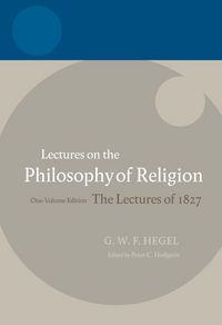 Produktbild: Hegel: Lectures on the Philosophy of Religion
