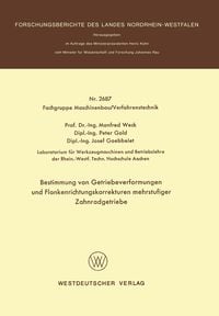 Produktbild: Bestimmung von Getriebeverformungen und Flankenrichtungskorrekturen mehrstufiger Zahnradgetriebe