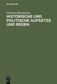 Produktbild: Historische und politische Aufs&auml;tze und Reden