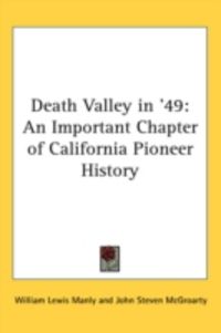 Produktbild: Death Valley in '49: An Important Chapter of California Pioneer History
