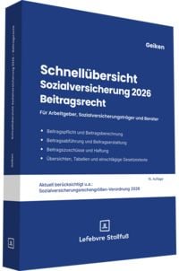 Produktbild: Schnell&uuml;bersicht Sozialversicherung 2026 Beitragsrecht