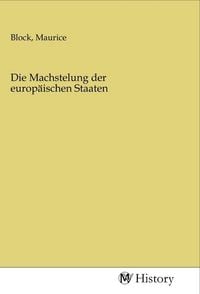 Produktbild: Die Machstelung der europ&auml;ischen Staaten