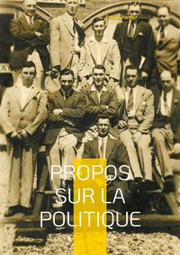 Produktbild: Propos sur la politique