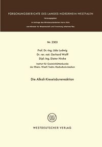 Produktbild: Die Alkali-Kiesels&auml;urereaktion