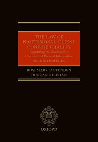 Produktbild: The Law of Professional-Client Confidentiality 2e