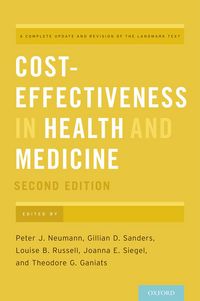 Produktbild: Cost-Effectiveness in Health and Medicine