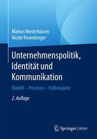 Produktbild: Unternehmenspolitik, Identit&auml;t und Kommunikation