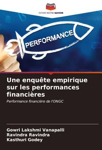 Produktbild: Une enqu&ecirc;te empirique sur les performances financi&egrave;res