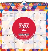 Produktbild: Geometric 2026 12 X 12 Spiral Wall Calendar