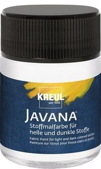 Produktbild: KREUL Javana Stoffmalfarbe f&uuml;r helle und dunkle Stoffe, Wei&szlig; 50 ml
