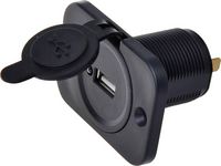 Produktbild: IWH USB Einbau-Steckdose 12/24 Volt 2100mA Belastbarkeit Strom max.=2.1A 12 oder 24 V/DC