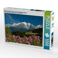 Produktbild: CALVENDO Puzzle Blick vom Dorf Cordon auf das Mont-Blanc-Massiv | 1000 Teile Lege-Gr&ouml;&szlig;e 64x48cm Foto-Puzzle f&uuml;r gl&uuml;ckliche Stunden