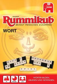 Jumbo Spiele - Original Rummikub Wort Kompakt in Metalldose