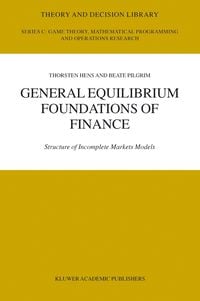 Produktbild: General Equilibrium Foundations of Finance