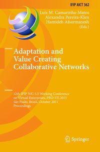 Produktbild: Adaptation and Value Creating Collaborative Networks