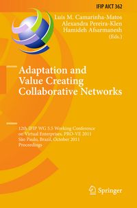 Produktbild: Adaptation and Value Creating Collaborative Networks